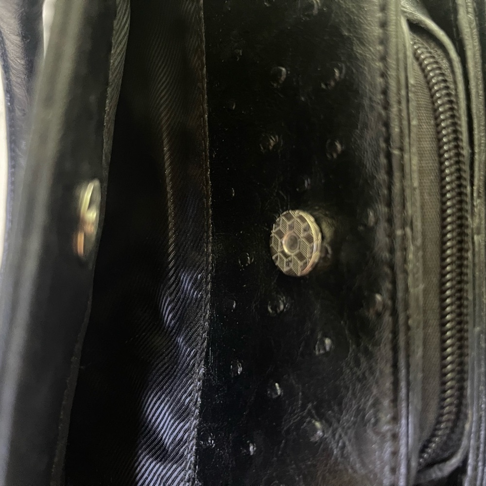 Prada Vintage Black Textured Leather Satchel - Picture 5 of 8